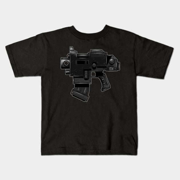 Bolt Pistol Kids T-Shirt by SimonBreeze